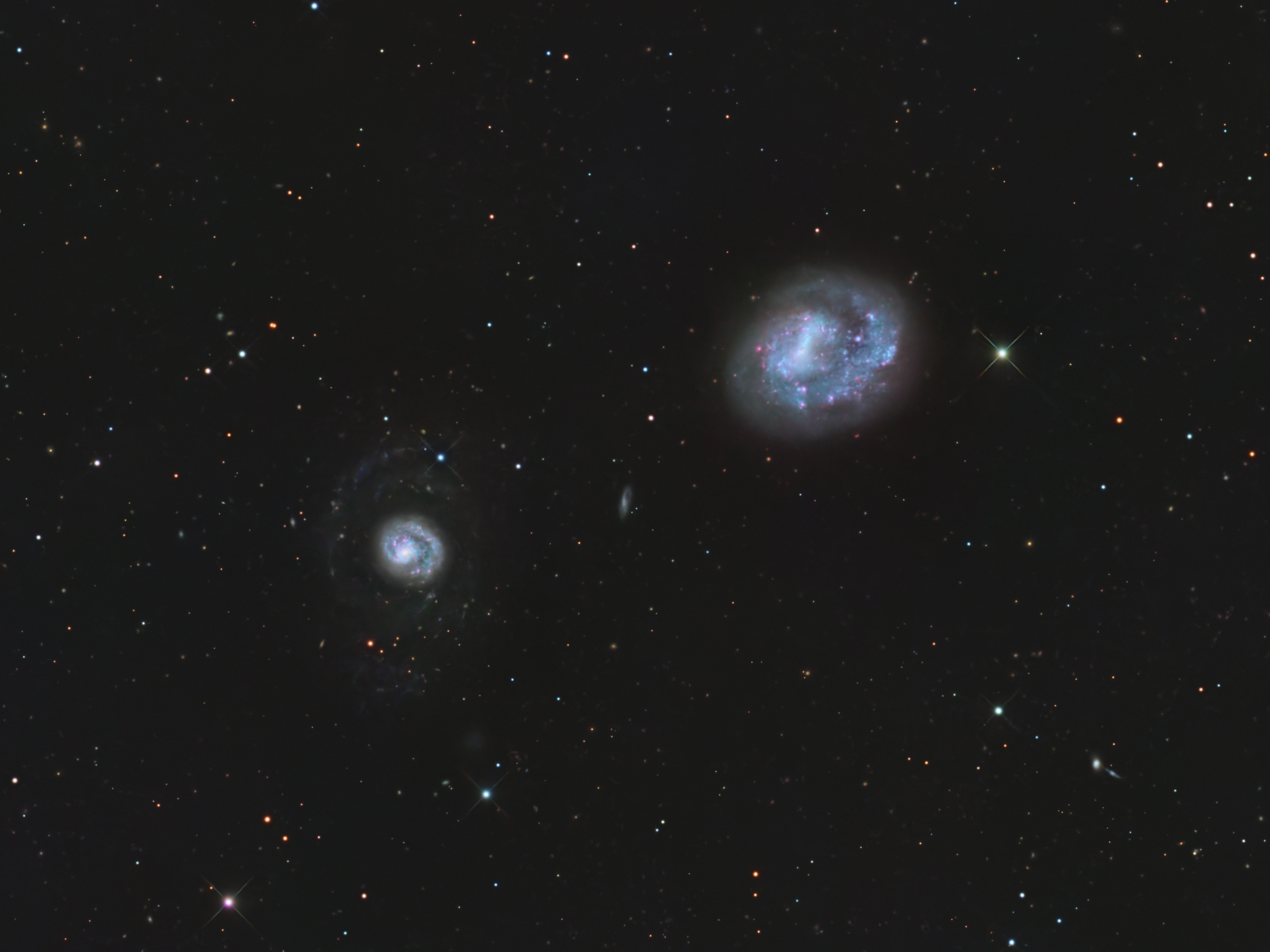 Arp 23 - NGC 4618 & NGC 4625